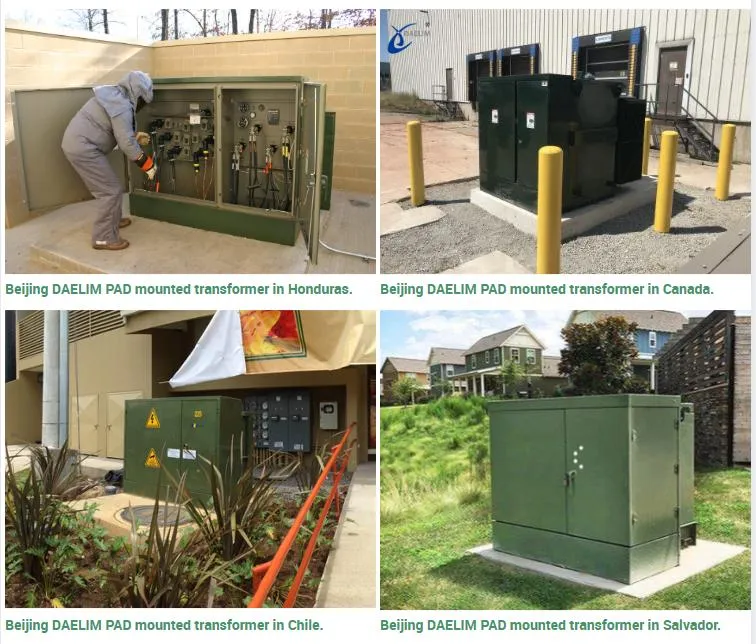 Transformador de Pedestal Montado em Pad Trifásico 2000kVA 13.8kv 120/240V Alumínio Cobre