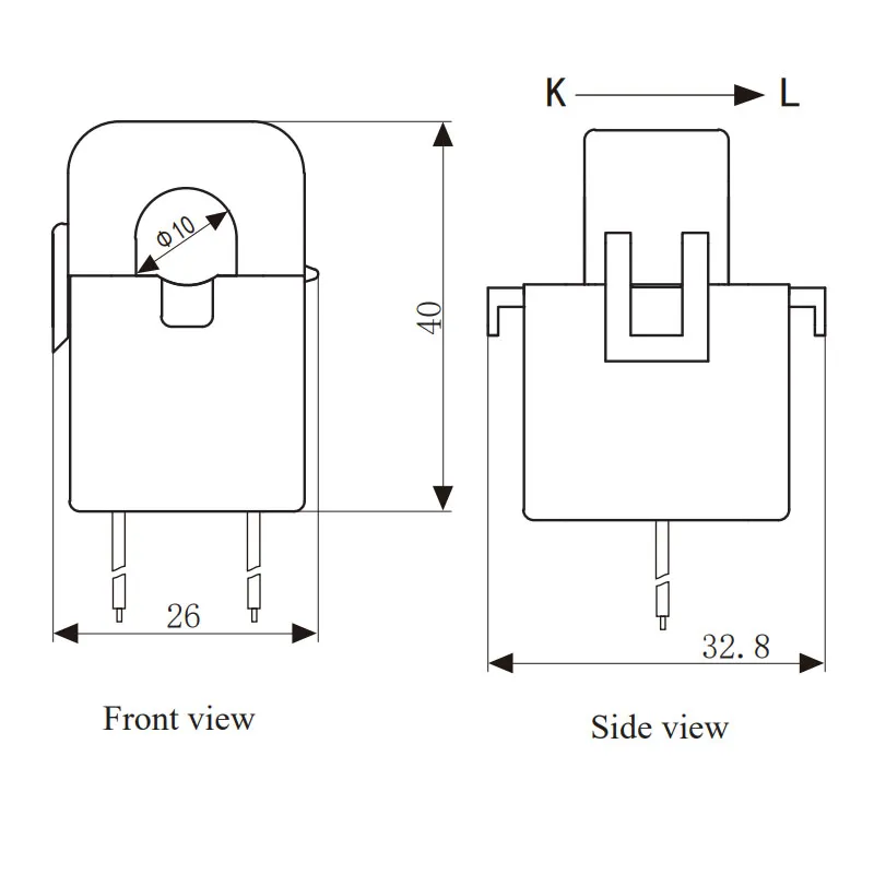 SCT010 Dimensões