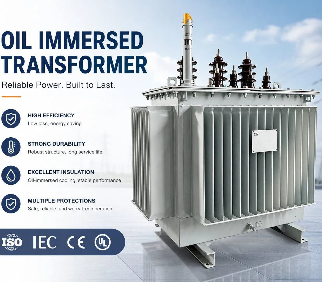 Óleo de Rolamento de Alta Corrente Yuanchen - Transformador Imerso com Alta Capacidade de Carga e Fornecimento de Energia Estável em Períodos de Pico