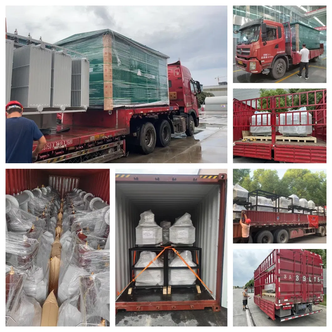 Embalagem e transporte do transformador