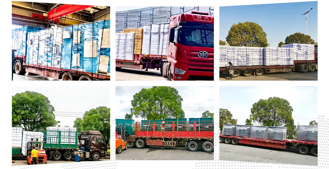Embalagem e transporte dos transformadores