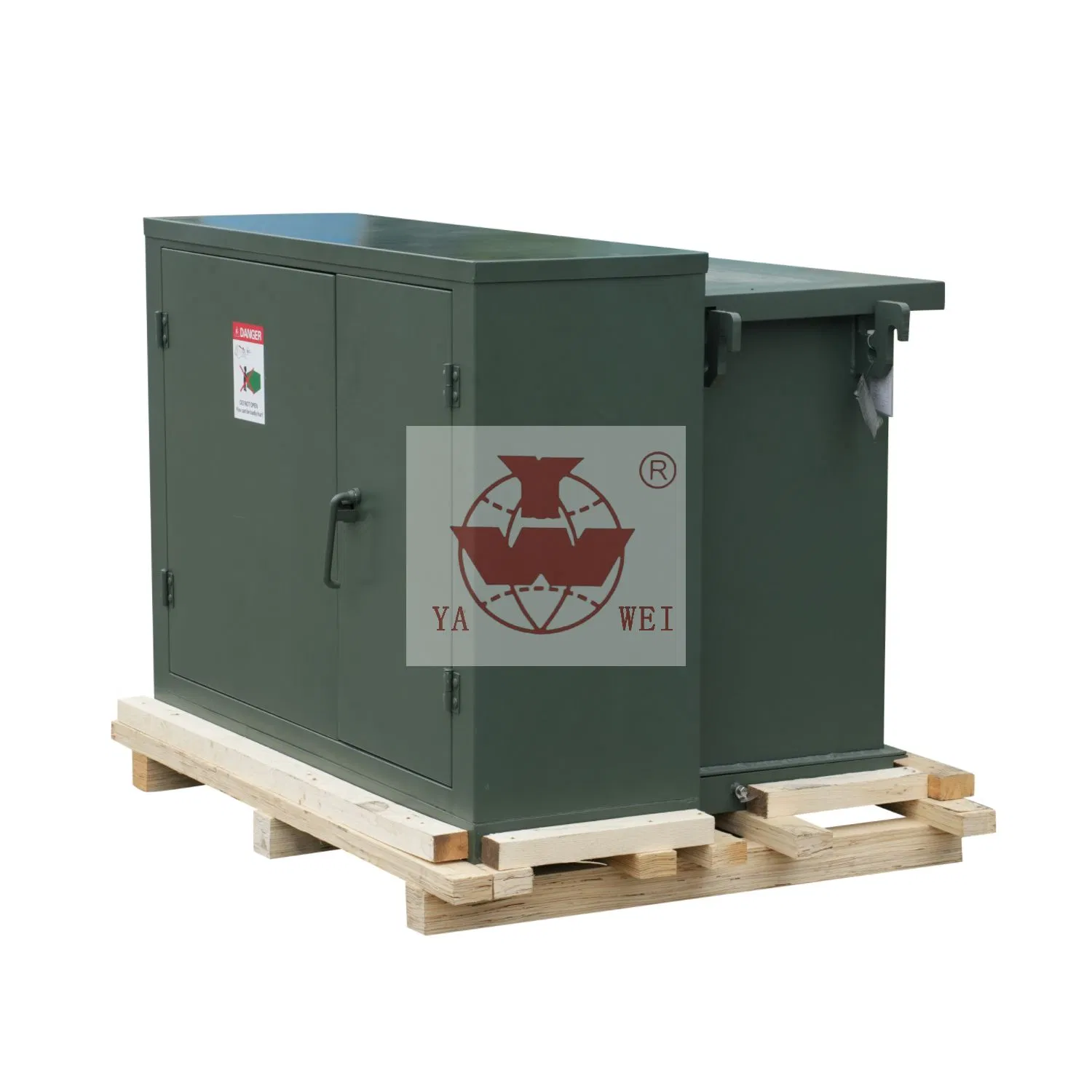 Transformador Trifásico Montado em Base Tipo Pedestal de Cobre 13200V a 400/230V 225 kVA