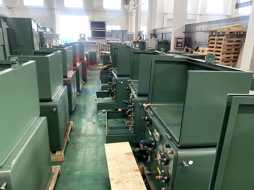 Transformador Pedestal Monofásico 75kVA 100kVA 12000V para 208/120V Transformador Montado em Base Monofásico