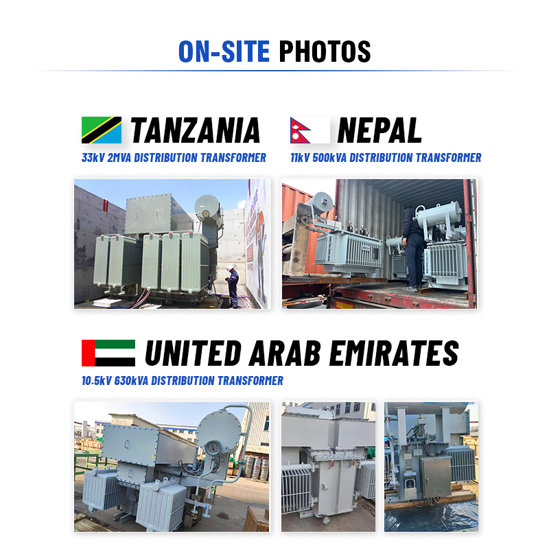 Transformador de Distribuição de Energia Trifásico Hermeticamente Selado a Óleo 10kv-35kv/0.4kv 30-2500kVA 3