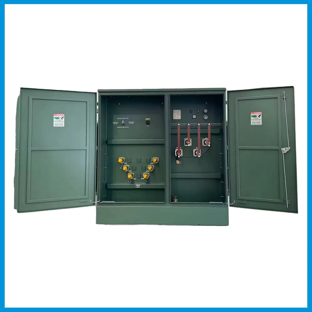 Transformador de pedestal montado eficiente em economia de energia estilo americano trifásico