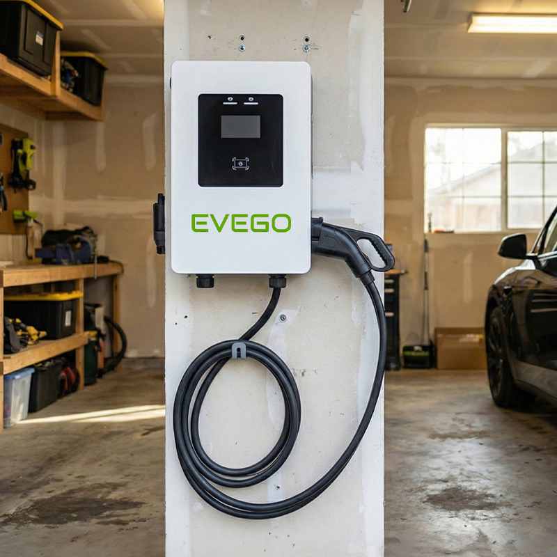 Evego 14kw Carregador Rápido de EV Montado na Parede DC EV Pedestal Instalação Fácil Uso Comercial e Residencial