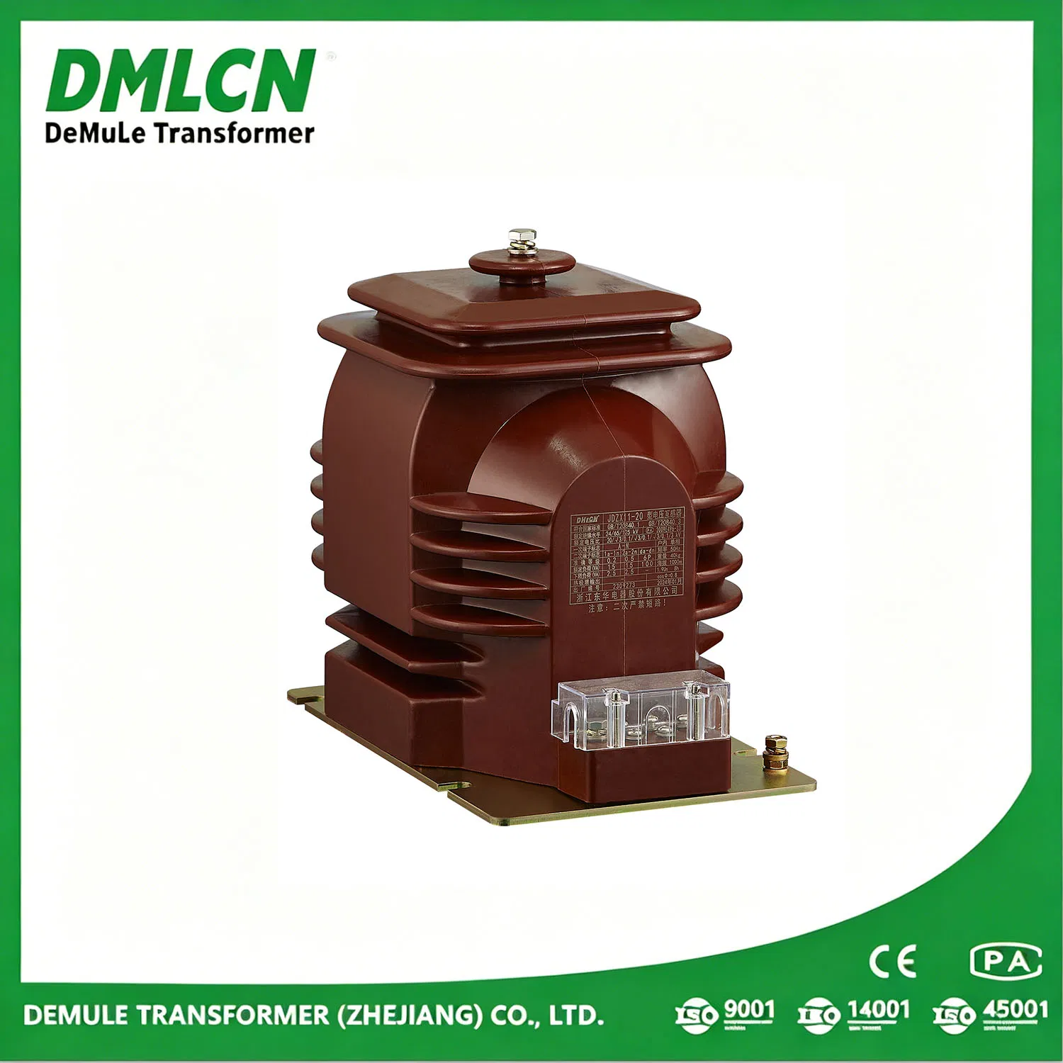 Jdzx11-20 20kv Transformador de Potencial Interno 20/√3/0.1/√3/0.1/3 Classe 0.5/6p