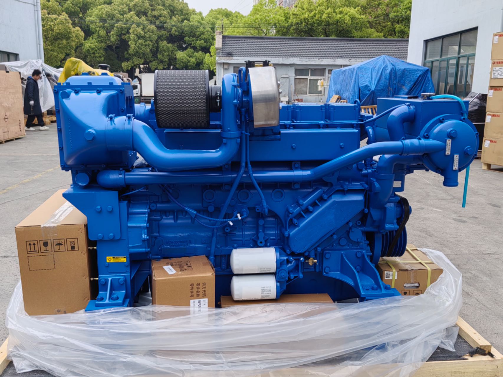 Weichai WD12, WP12, 327hp, 350hp,375hp,400hp Diesel Engine Marine Motor Diesel 6 Cilindros Fit For Advance 300 Gearbox For Boat