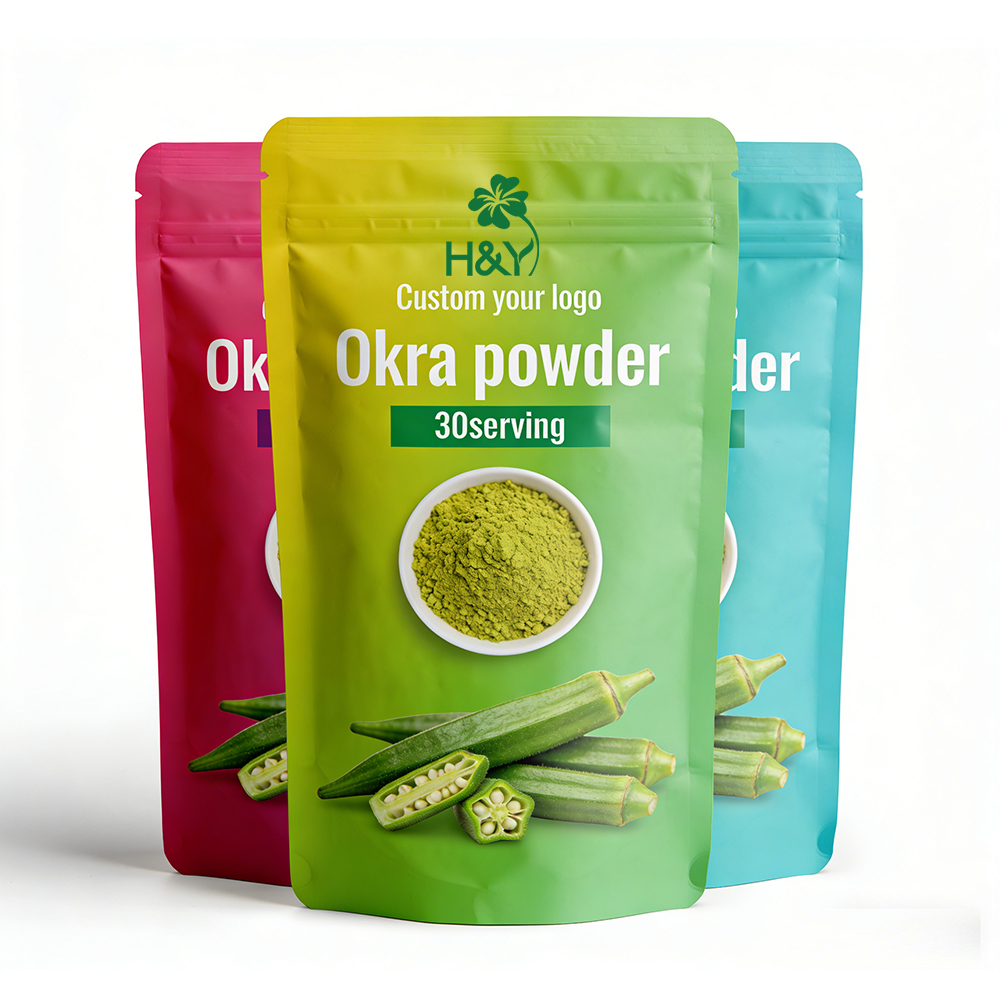 Factory Direct Sales Hot Selling Dried Okra Root Extract Powder Capsules