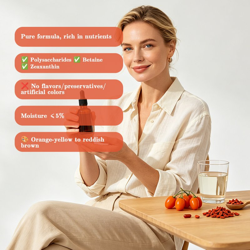 Standardized Polysaccharides Goji Extract for Immune Support Capsules