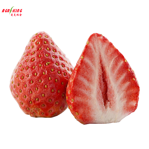Wholesale 100% Pure Freeze Dried Whole Strawberry Fruit Sweet Taste Freeze Dried Process Bulk Packaging