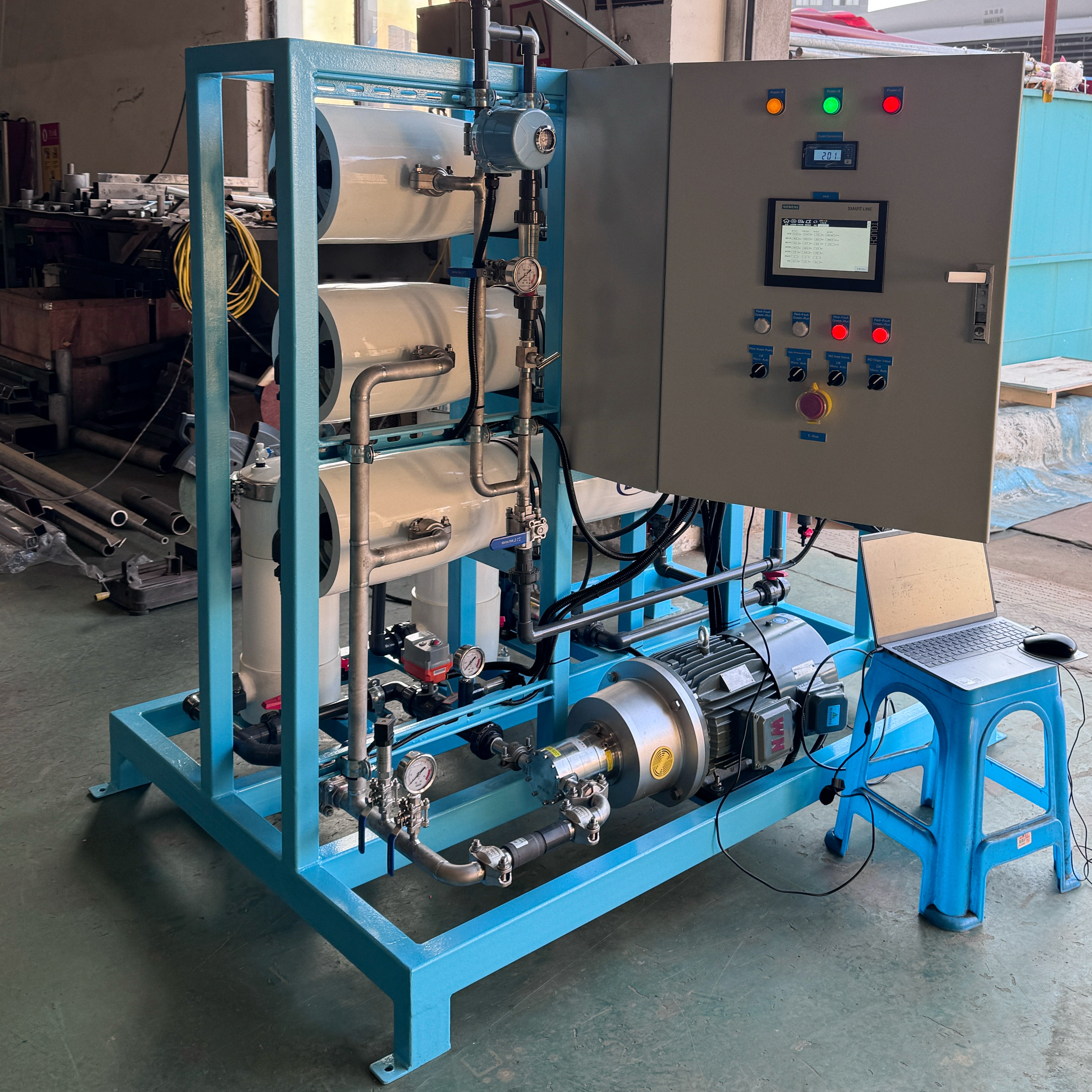 Seawater Desalination Plant 5000LPH-100000LPD | Containerized RO System | Industrial Marine Water Maker