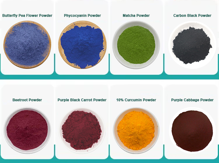 Natural Food Color Pigments Grid