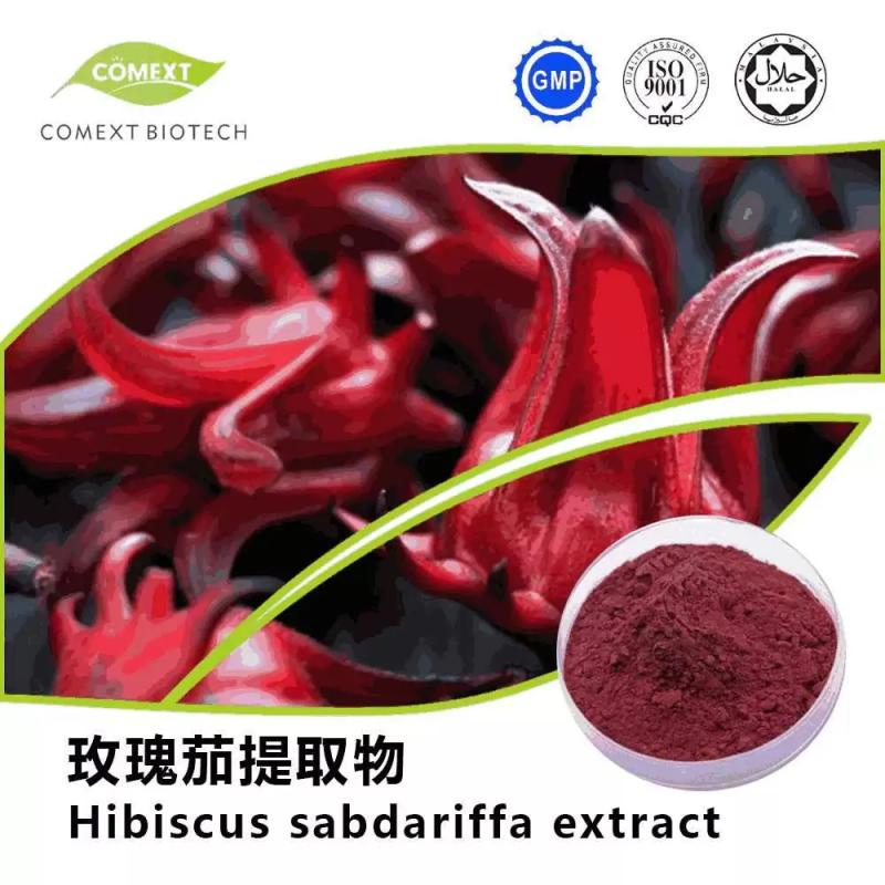 Comext Key Product Hibiscus Flower Extract Anthocyanidins 5.0%~25% UV Free Sample