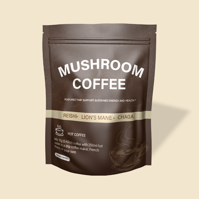 OEM Service Private Label Mushroom Mix Coffee OEM Instant Lions Mane Mushroom Coffee Powder Herbal Supplements