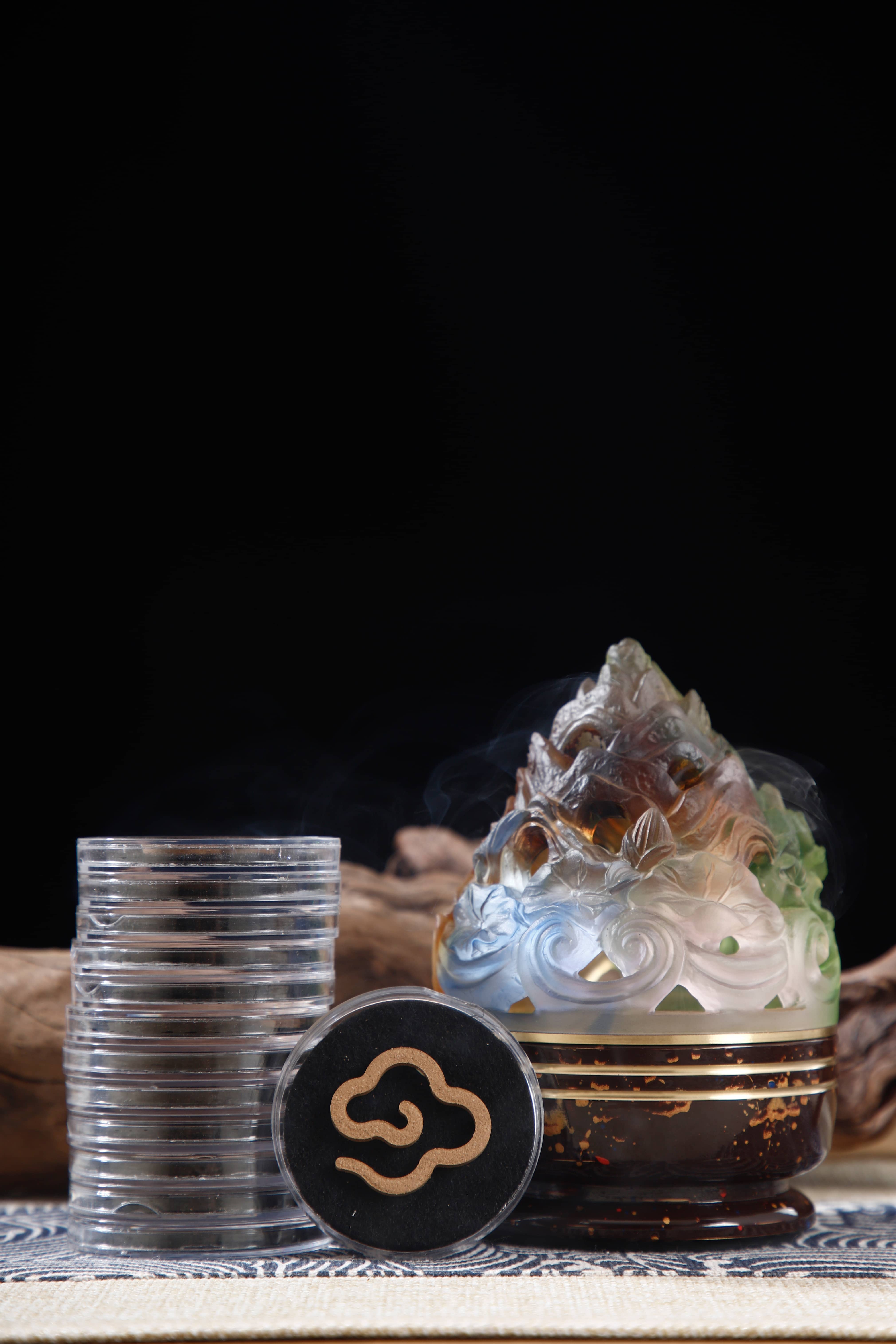 Eastern Culture Aromatic Agarwood Powdered Incense Eco-Friendly Organic Non-Stick Pure Wooden Spiral Yoga Meditation Ceremony