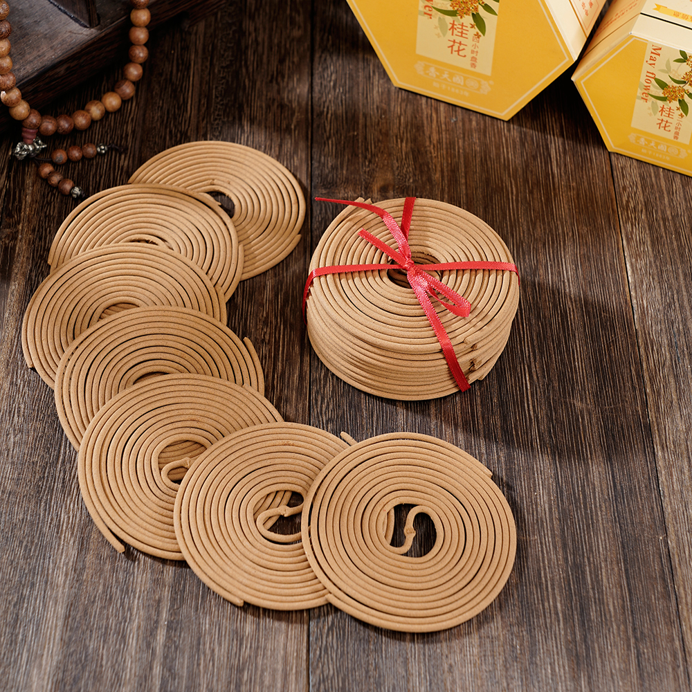 2/4H Wood Lavender Scent Eco-Friendly Sanitary Coil Incense-Low Smoke Calming Aroma With Cypress For Office &amp; Toilet