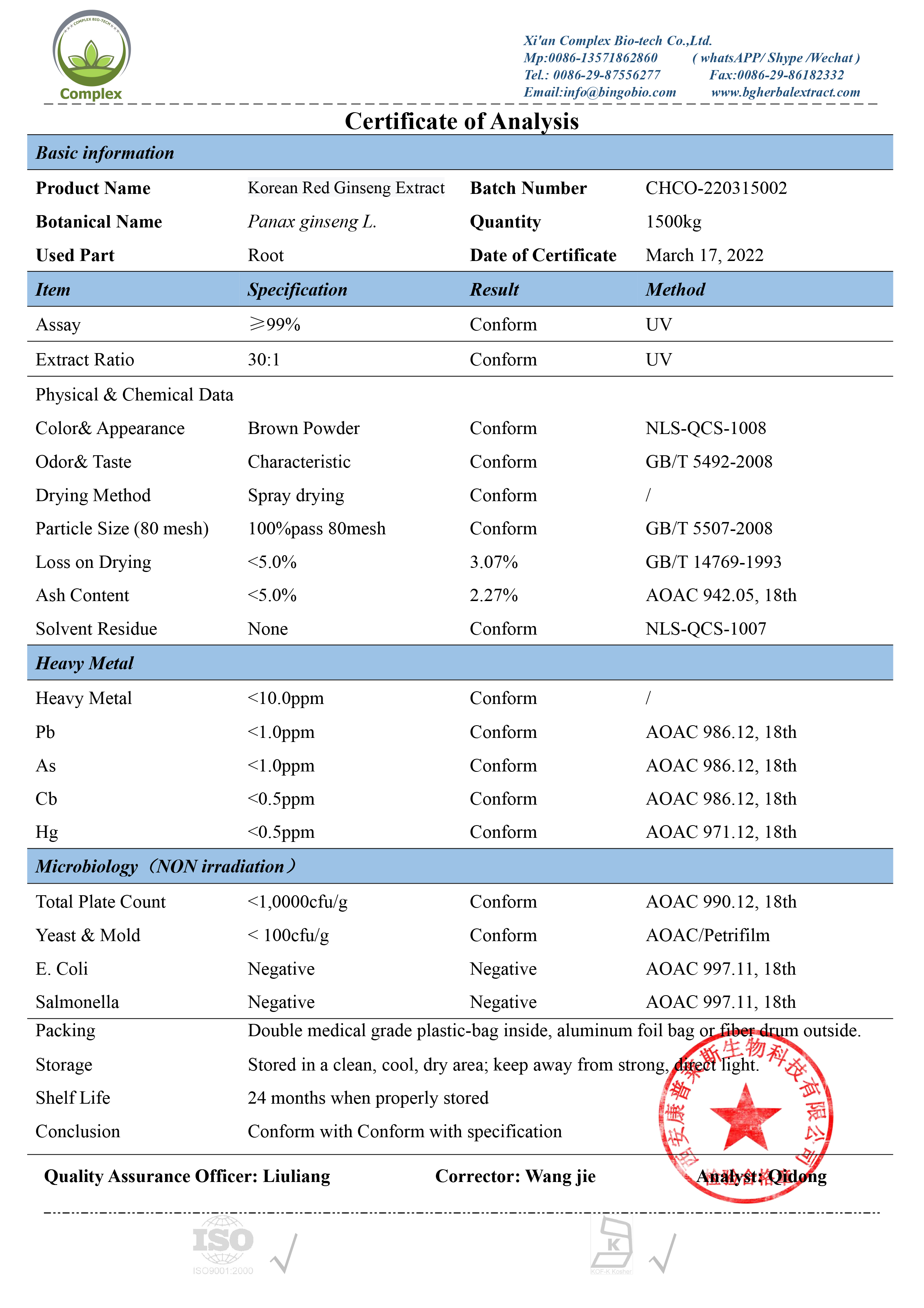 COA Document