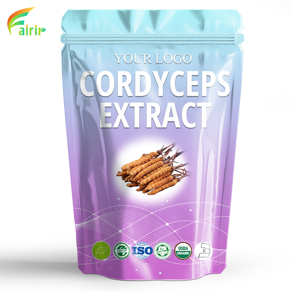 Pure Natural Polysaccharide Cordyceps Extract Custom OEM Herbal Liquid Vitamin-Active Ingredients Bottle Packaging