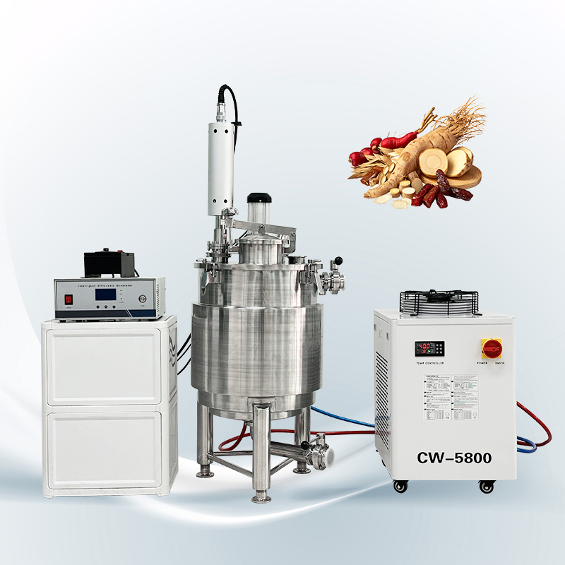Multifunctional Usage Large Power Ultrasonic Mushroom Extraction Equipment With Mixing Tank And Temperature Control System