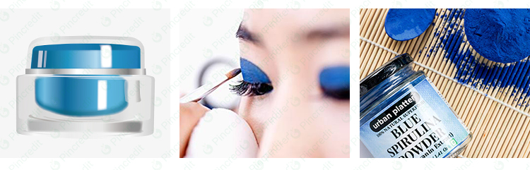 Food application blue spirulina