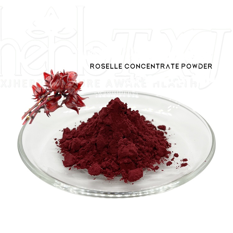 High Quality Water Soluble Roselle Powder Hibiscus Concentrate Powder/Roselle Extract Powder/ Roselle Concentrate Powder