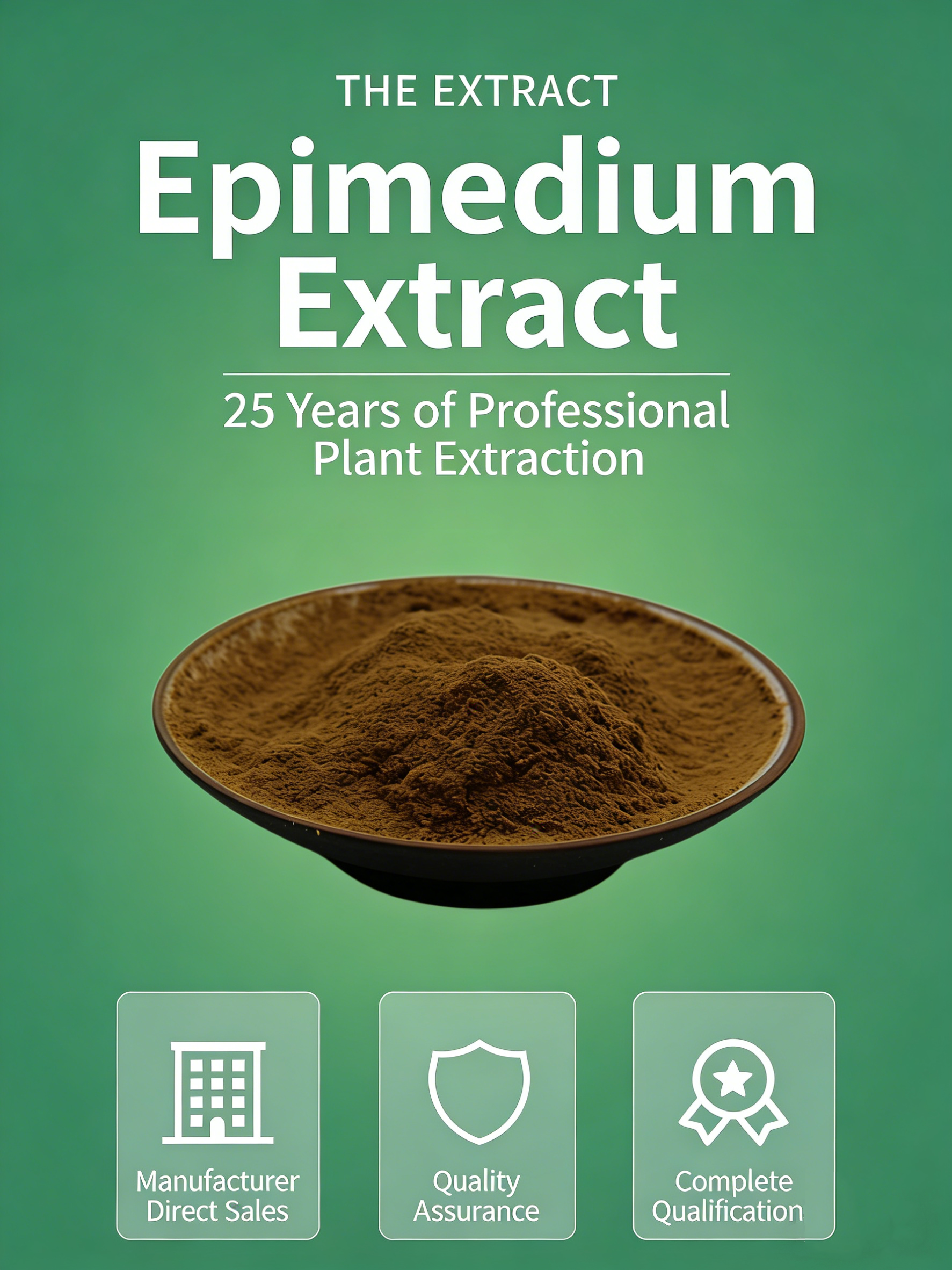 25 Years of Professional Plant Extraction Factory Direct Sales Epimedium Extract
