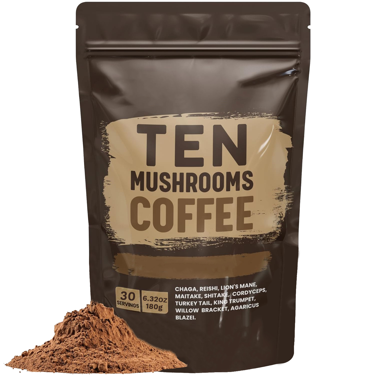 OEM Service Private Label Mushroom Mix Coffee OEM Instant Lions Mane Mushroom Coffee Powder Herbal Supplements