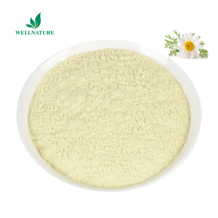 Standardized Bulk Chamomile Extract 1.5% Apigenin for Cosmetic Soothing Agent