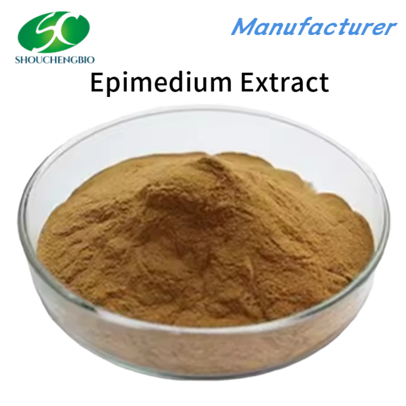 Lcariin Horny Goat Weed Extract Powder Epimedium Extract Powder Herbal Extract Plant Extract