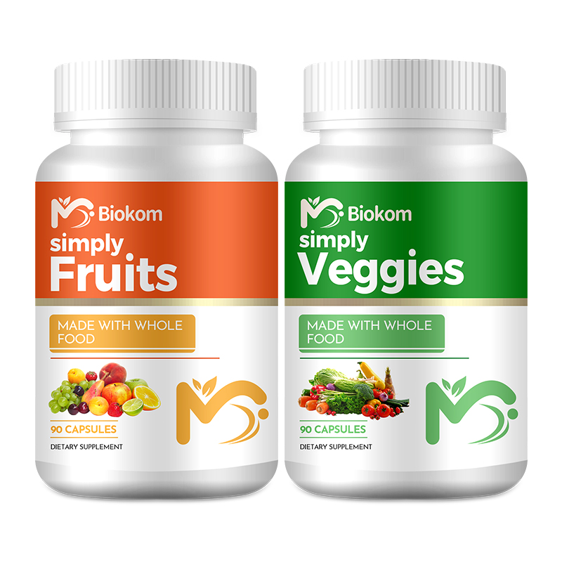 Wholesale OEM Private Label Vitamins And Minerals Herbal Extract Supplement Manufacturers Vegan Fruits And Vegetable Capsules