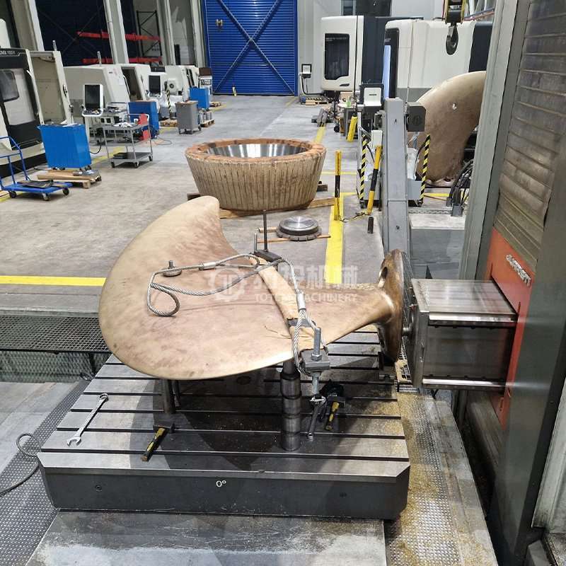Custom Stainless Steel / Aluminum Alloy Marine Propulsion Thrust Propeller Blade For Boosting Overall Thrust Power