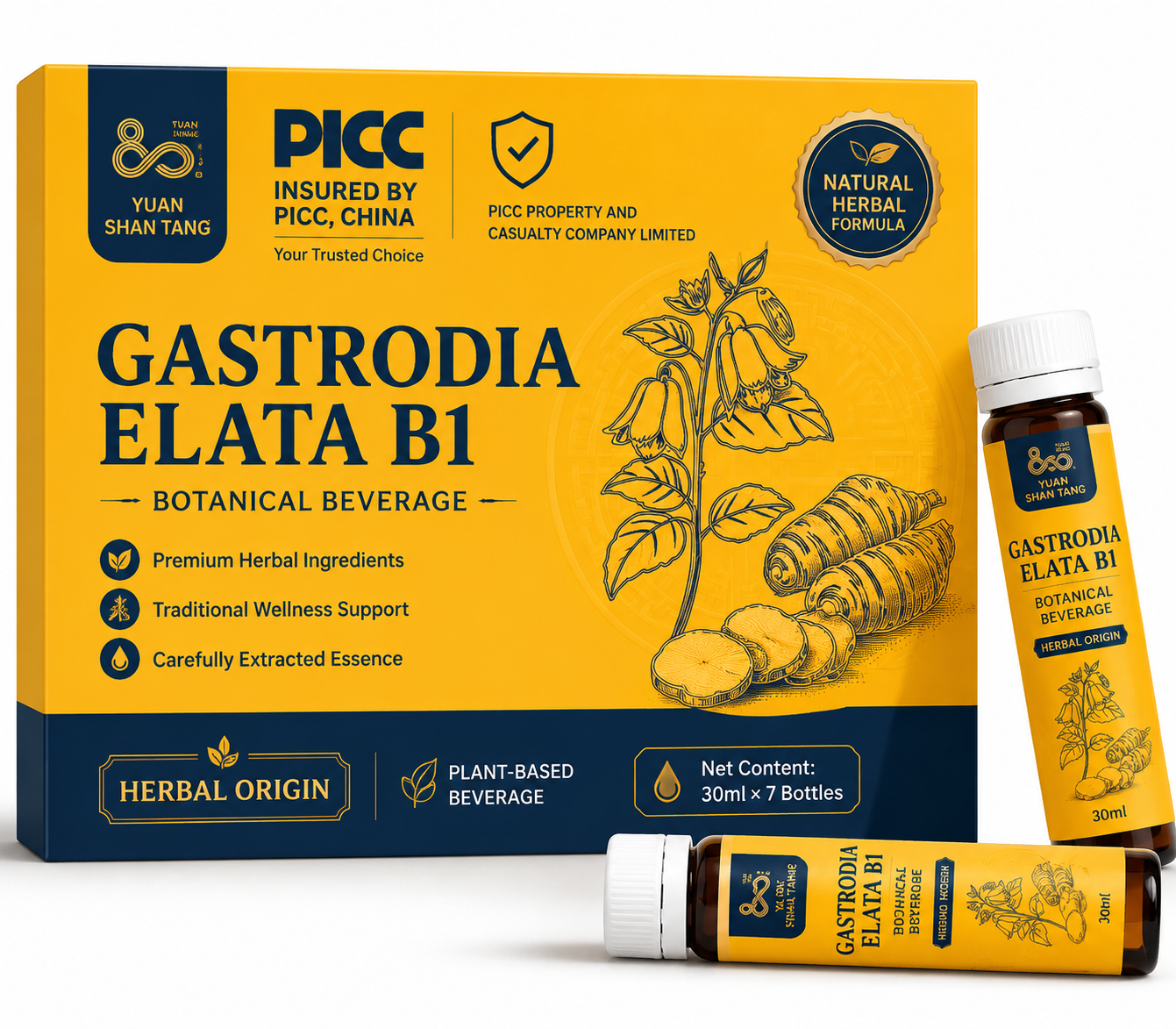 OEM Private Label Food Grade Gastrodia Elata Plant Extract Fermented Liquid Herbal Supplement-Custom Formula For Adults