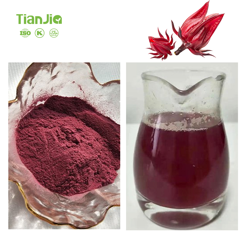 Tianjia Factory Price Pure Natural Hibiscus Flower Roselle Hibiscus Extracts Powder