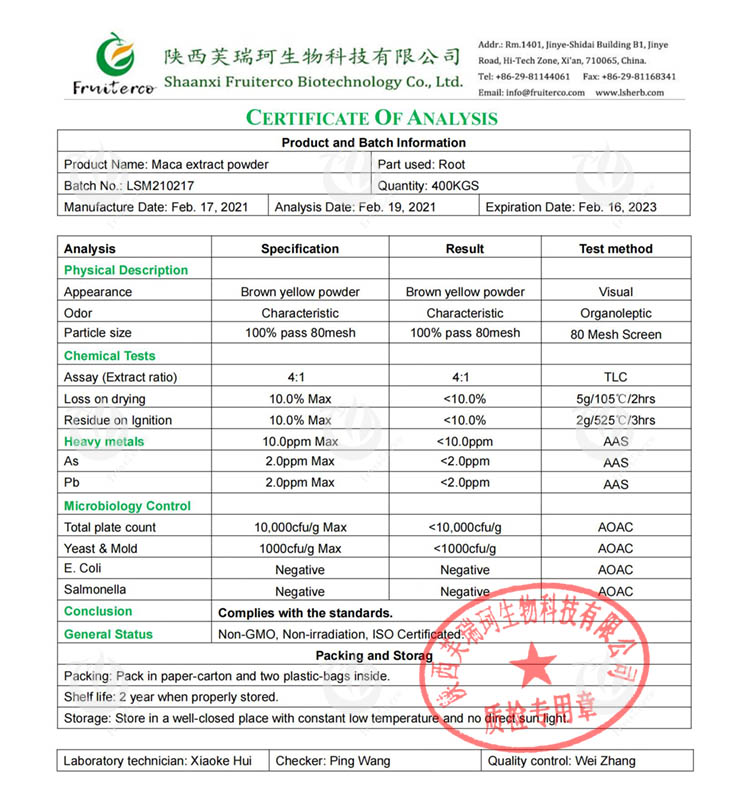 Bulk Maca Root Extract Powder 10:1 Maca Root Extract For MEN HEALTCARE
