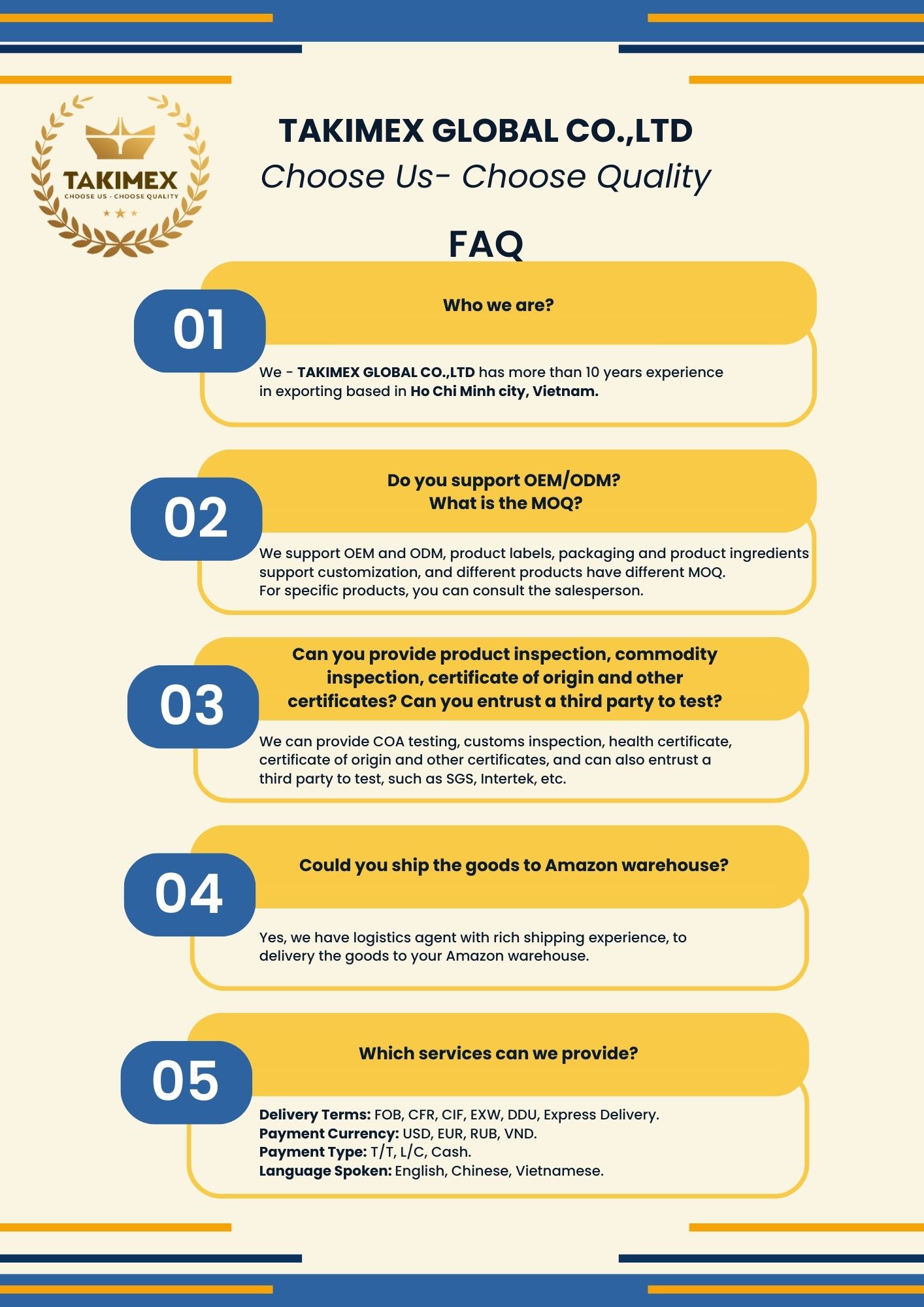 FAQ banner