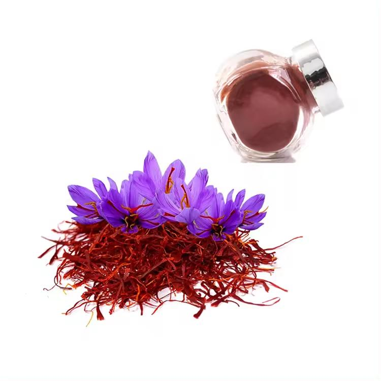 Top Grade Saffron Crocus Sativus Extract Powder 10: 1 20: 1 Saffron Flower Extract