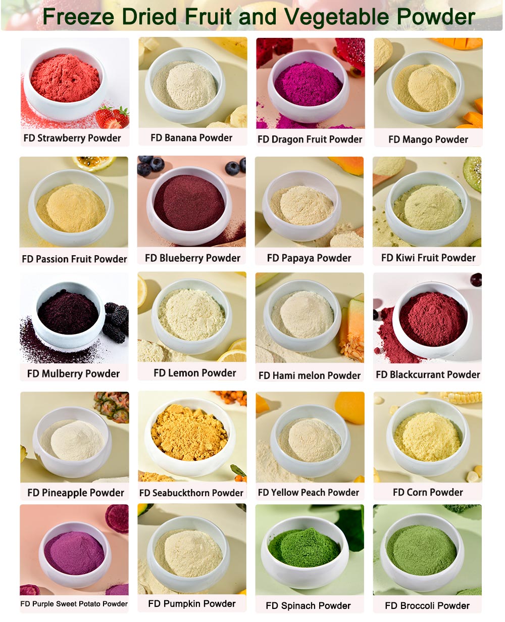 Spray-dried Fruit &amp; Vegetable Powder Water Soluble Superfood Mix Powder Bulk Supply