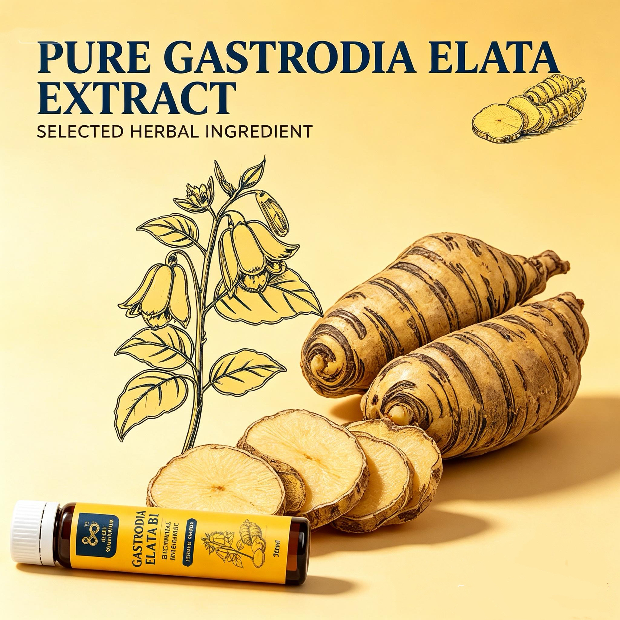 OEM Private Label Food Grade Gastrodia Elata Plant Extract Fermented Liquid Herbal Supplement-Custom Formula For Adults