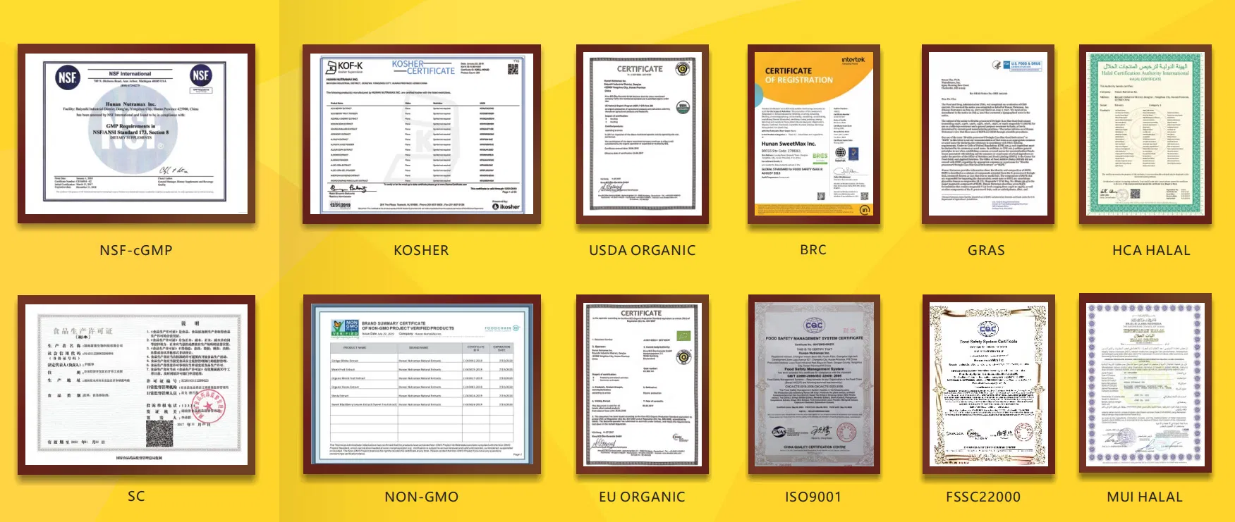 Product Certifications