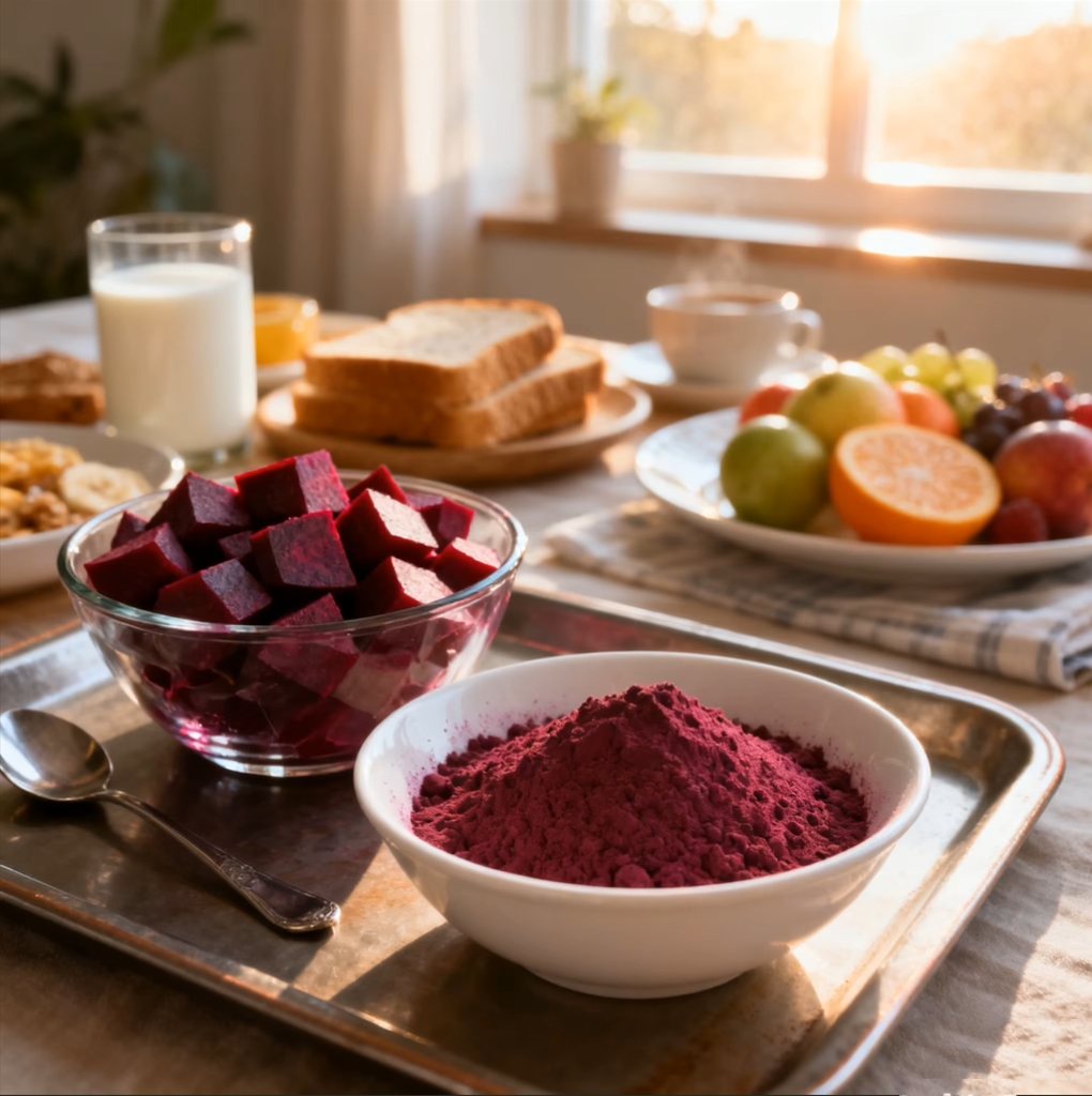 Beet root powder analysis