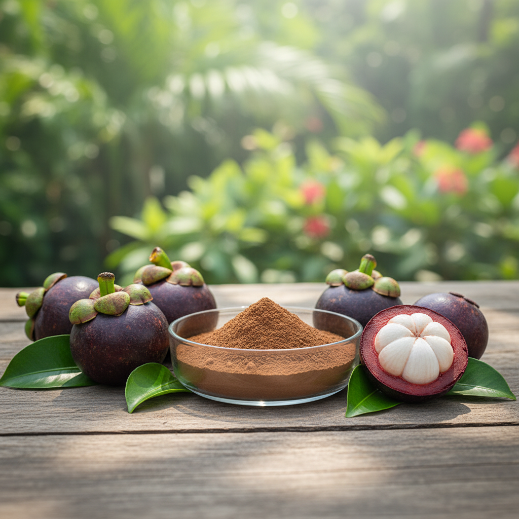 Herbal Mangosteen Fruit Extract Powder 10:1 &amp; 20:1 Wild-Sourced Food Grade Water Soluble Antioxidant Aids Digestion