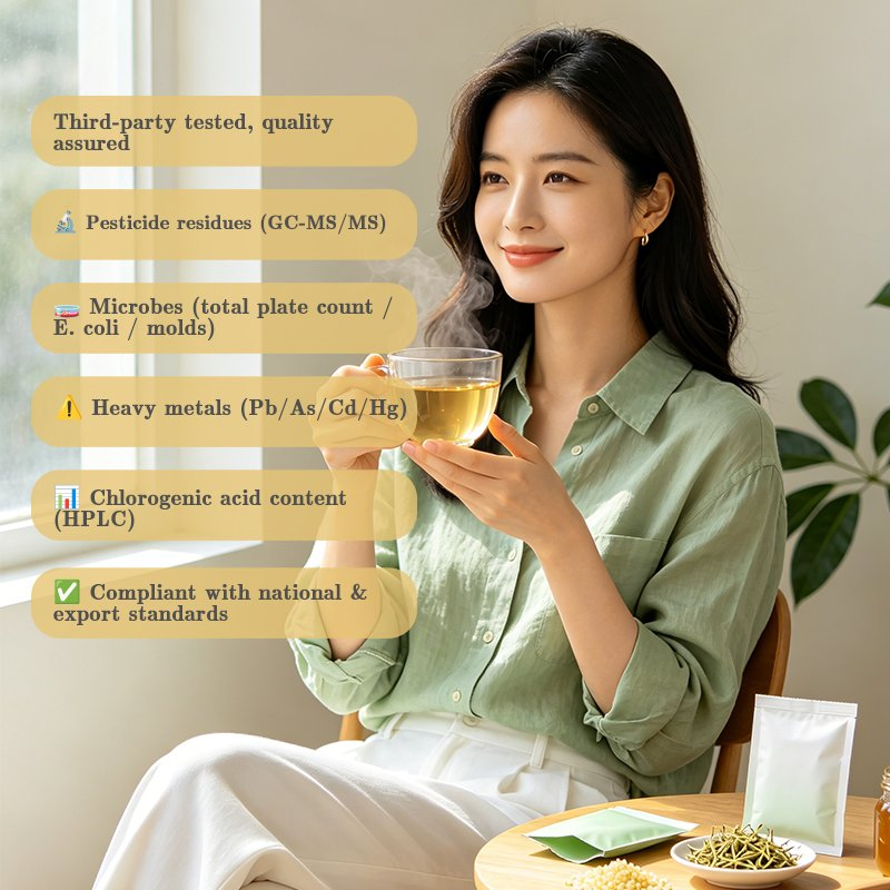 Honeysuckle Flower Extract Powder Standardized 5%-25% Chlorogenic Acid for Dietary Supplement with Free Sample