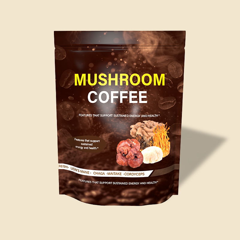 OEM Service Private Label Mushroom Mix Coffee OEM Instant Lions Mane Mushroom Coffee Powder Herbal Supplements