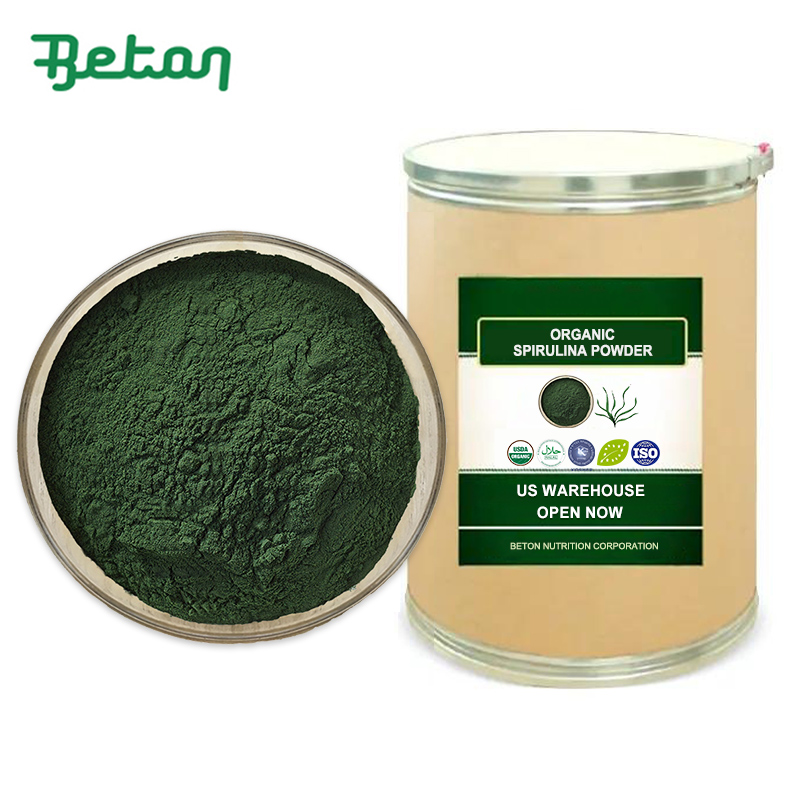 Wholesale High Quality Food Grade Purity Organic Halal Kosher Green Spirulina Extract Powder