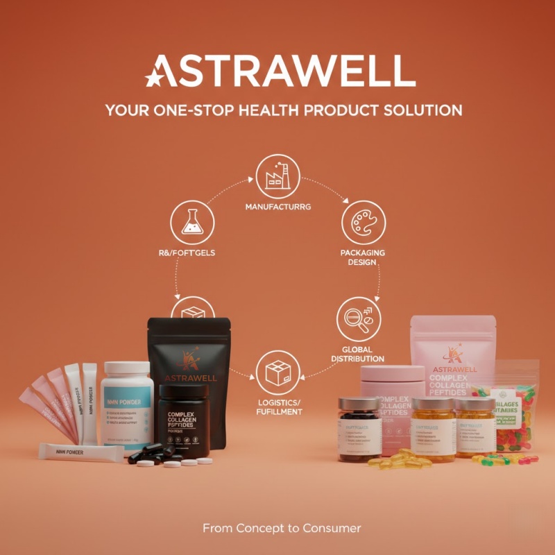 Astrawell Customizable Food-Grade SeaMoss Seaweed Powder Capsules Vitamin Active Ingredient