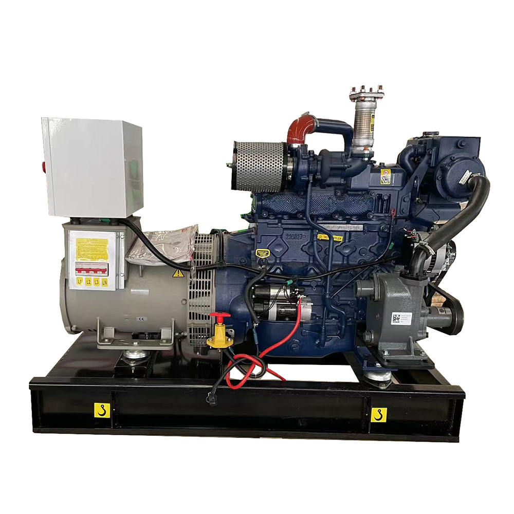 Water Cooled Cu-mmins 100KW/125kVA Marine Diesel Generator Set Power Plant With Automatic Transfer Switch