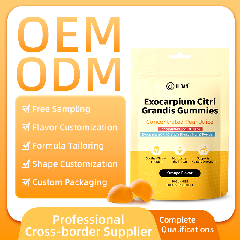 High Quality Natural Plant Extract Throat Support Gummies Factory Custom Formula Private Label Exocarpium Citri Grandis Gummies