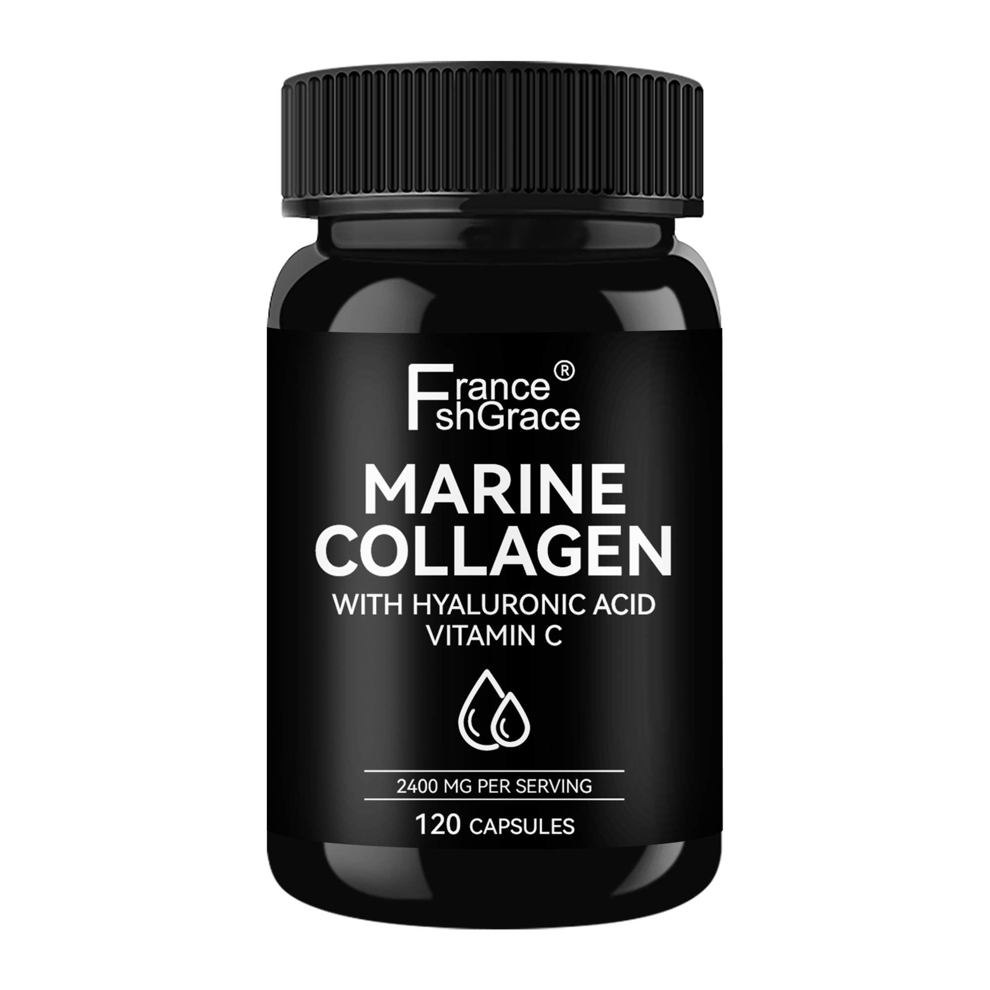 Premium Marine Collagen Plant Extracts with Hyaluronic Acid Collagen Supplement for Skin, Hair, Nails Marine Collagen Capsules