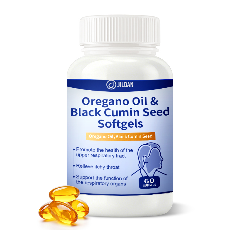 Supports Respiratory Health Soothes Throat Irritation &amp; Maintains Upper Tract Wellness Oregano Oil &amp; Black Cumin Seed Softgels